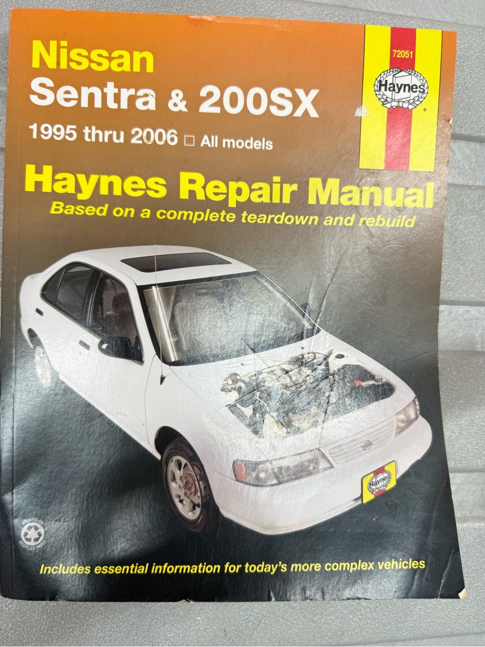 Haynes Repair Manual - Nissan Sentra & 200SX (1995-2006) - White